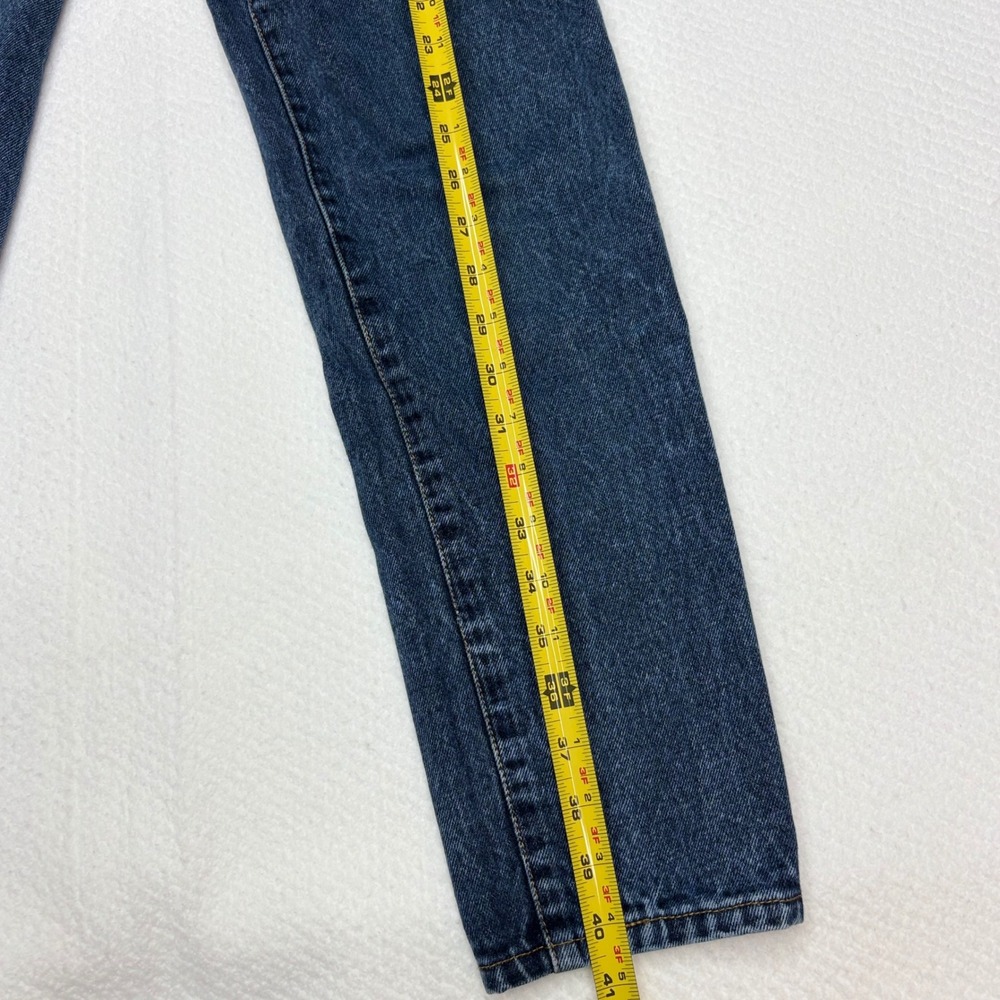 Vintage 90s Jordache Basics High Waisted Straight Leg Mom Jean Dark Wash Sz 9/10 - Picture 3 of 16